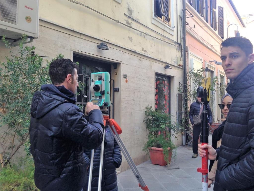 Punto di stazione 100: operazione di messa