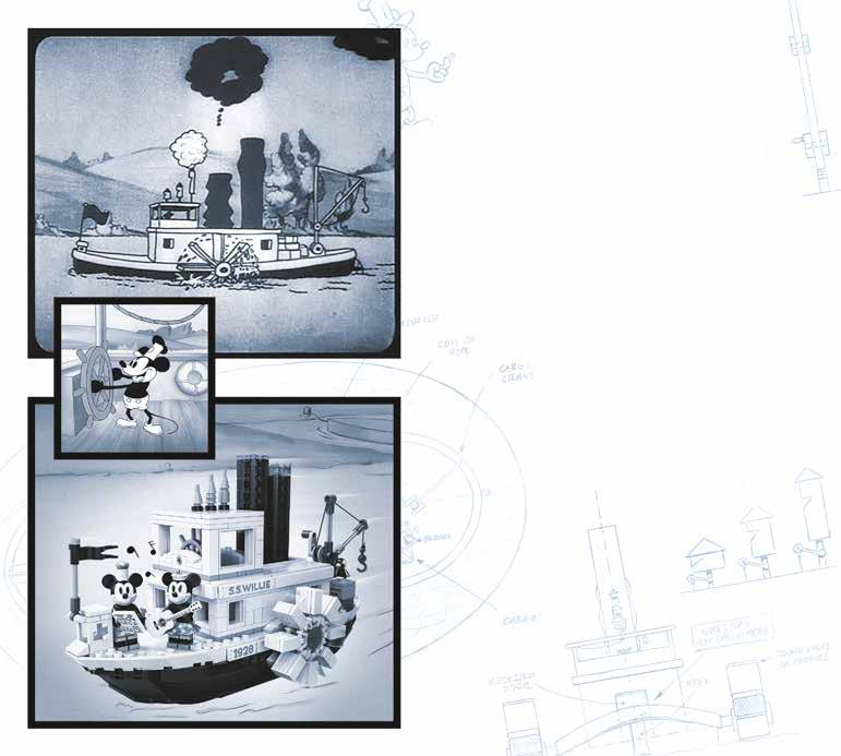 Steamboat Willie Il cartone animato Disney del 1928, Steamboat Willie, detiene una serie di primati culturali e storicamente significativi: il primo cartone animato con sonoro completamente
