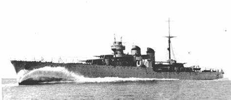 Nel mese di settembre del 1934 fu imbarcato sull incrociatore leggero Giuseppe Garibaldi con la qualifica di S.D.T. ed a gennaio dell anno successivo fu promosso Sottocapo.