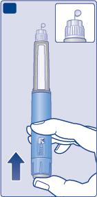 Controllo del flusso Prima della prima iniezione con una penna nuova controlli il flusso. Se la penna è già stata utilizzata vada al punto 3 Selezione della dose.