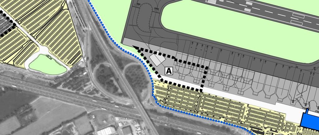 1.2 Interventi in corso di realizzazione e/o oggetto di specifici atti autorizzativi 1.2.1 Ampliamento piazzale aeromobili sud-ovest Sul lato occidentale il piazzale aeromobili sud è in corso di interventi di ampliamento su un area di circa 27.