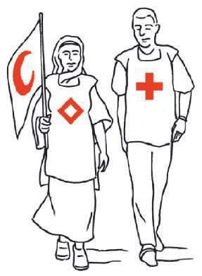 2. TUTELA DELL EMBLEMA Uso indicativo L uso indicativo dell emblema, detto anche distintivo, segnala che una persona o un oggetto è collegato al Movimento Internazionale della Croce Rossa e Mezzaluna