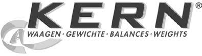 KERN & Sohn GmbH Ziegelei 1 D-72336 Balingen E-mail: info@kern-sohn.