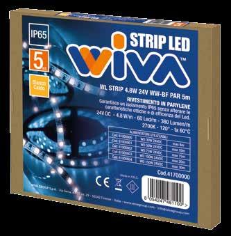 MASSIMA LUNGEZZA STRIP LED 5mt 5mt 2mt 10mt 5mt 3mt 15mt 10mt 5mt 20mt 12mt 5mt 30mt 20mt 10mt 8mt CODICE DRIVER IVA ESCLUSA 61000000 WD 30W 28,00 24DC - IP20 61000001 WD 50W 34,00 24DC - IP20