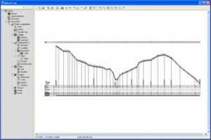 Il software genera in automatico il profilo in funzione delle coordinate planimetriche dei tratti della rete, degli affondamenti dei collettori, delle sezioni di scavo assegnate, etc.