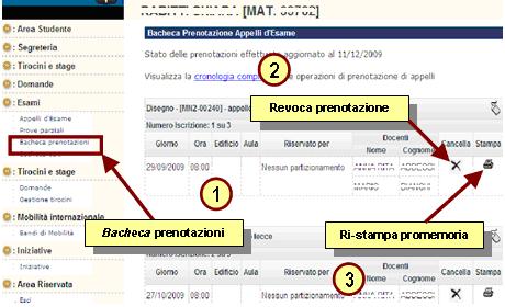 Se si procede con la revoca della prenotazione si accede alla pagina di conferma cancellazione: 3.