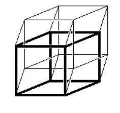 Chiarito il concetto di proiezione, possiamo anche fare proiezioni di ordine superiori, ad esempio un ipercubo sul piano della lavagna.