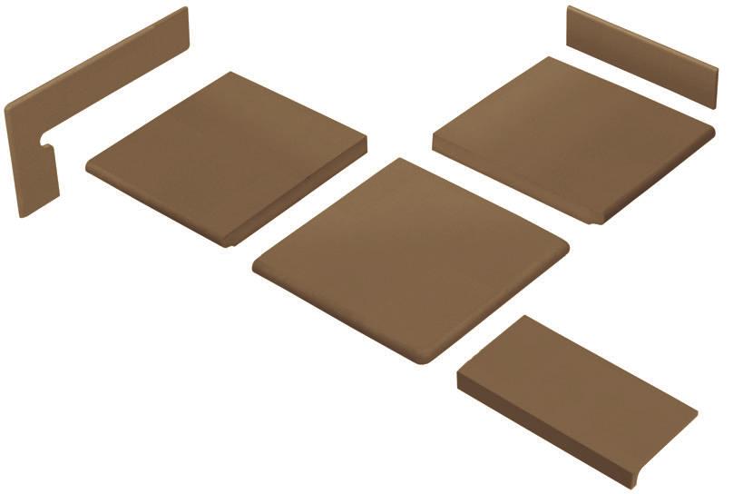 4 ) 1 33x33 Gradone angolare 13 x13 Corner Step Tread Certificazioni tecniche consultabili nel sito www.etruriadesign.