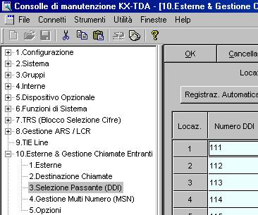 Assegnazione della destinazione delle chiamate linea di risposta in entrata Per gli utenti della linea di risposta analogica (Impostazione DIL): 1.