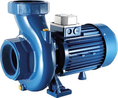 Single impeller centrifugal pumps, medium sliding high delivery with, 3 and delivery openings; mainly used in agriculture and applications requiring high level delivery.