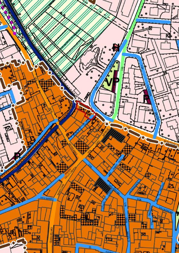 Inquadramento urbanistico L area in variante è individuata, nel PGT approvato, all interno del Piano delle Regole come Area Br Ambito di recupero dei nuclei storici.