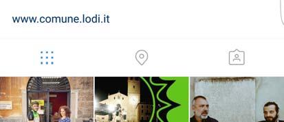 Instagram, utente @comunedilodi, infatti è la nuova