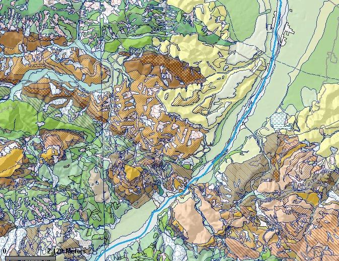 Regionale ha fornito per favorire la redazione del Quadro Conoscitivo del PSC in formato digitale i dati relativi alla cartografia geologica del territorio comunale di Castellarano.