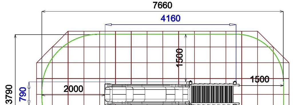 2 SCHEMA PAVIMENTAZIONE ANTITRAUMA Area di impatto minima: 30,00 mq Pavimentazione antitrauma necessaria: mq 30,00; HIC min 145; Altezza massima di caduta: HIC 145 cm.