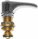 F64 Vitone passo rapido incasso completo di deviatore cromato Complete headwork for internal tap H: vitone chiuso closed valve Ø: filetto corpo thread F64R00 F64R002 F64R003 F64R004 F64R00 F64R006