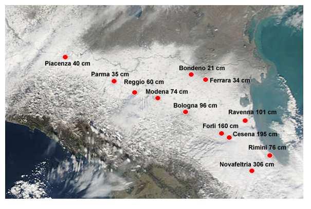 Casi climatici anomali più frequenti Nevone, febbraio