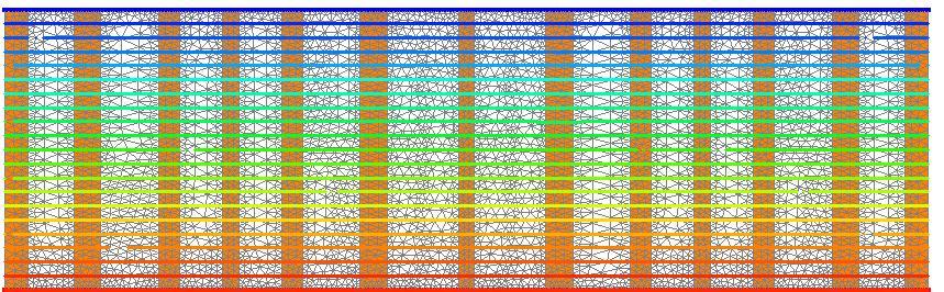 CALCOLO TERMICO linea 3 (L = 0.90 cm) La linea non interseca cavità, quindi il valore della conducibilità termica è pari al parametro di input dell argilla = 0.