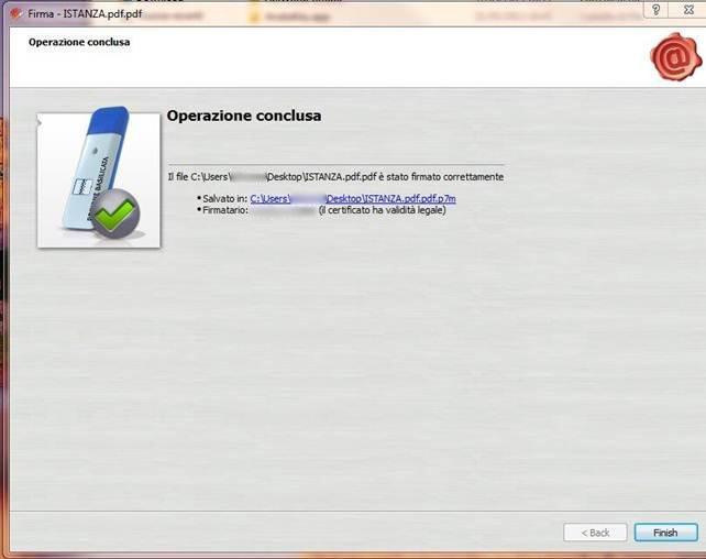 Cliccare su Finish.