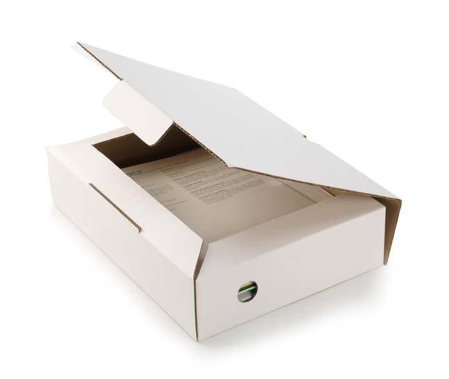 Useful resistant white cardboard archive