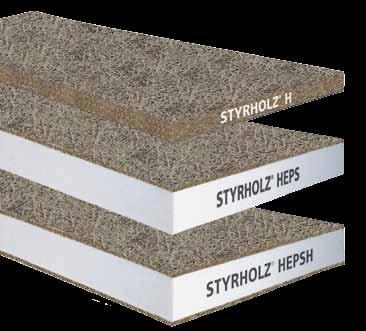 STYRHOLZ HPSH: Lastra sandwich di due lastre in legnocemento, con interposta una lastra di PS.