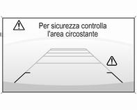 224 Guida e funzionamento La videocamera è montata tra le luci della targa.