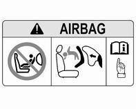 56 Sedili, sistemi di sicurezza EN: NEVER use a rearward-facing child restraint on a seat protected by an ACTIVE AIRBAG in front of it; DEATH or SERIOUS INJURY to the CHILD can occur.