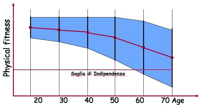 Cambiamenti fisiologici legati all età Le funzioni fisiologiche migliorano dalla nascita fino a circa i 30 anni