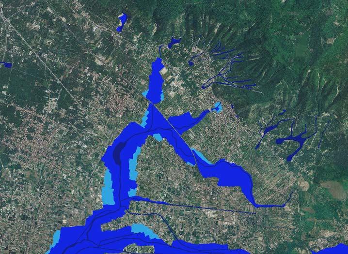 Un altra emergenza naturale è costituita da possibili fenomeni alluvionali che possono interessare le aste vallive dei corsi d acqua