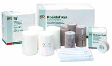 Rosidal sys Set a più componenti per flebologia Terapia compressiva n terapia dell ulcera venosa n particolarmente conveniente in quanto sia le imbottiture che