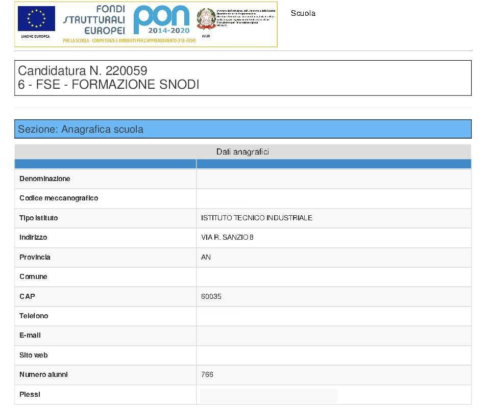 2.2 Stampa di controllo In questa sezione è possibile visualizzare in un file.pdf il riepilogo delle informazioni inserite. N.B.