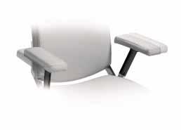 ) Being the cervical muscles the most stressed ones at workplace, the adjustable headrest allows their relaxation.