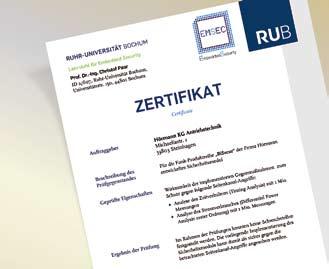 Collaudato e certificato dagli esperti tecnici dell università della Ruhr di Bochum ed affidabile come l online banking.