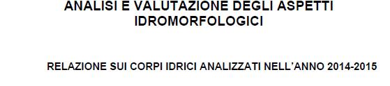 aspetti: 1. regime idrologico 2. continuità fluviale 3.