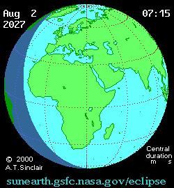 visibile in Islanda e nel nord della Spagna Il 2 agosto 2027 ci sarà un