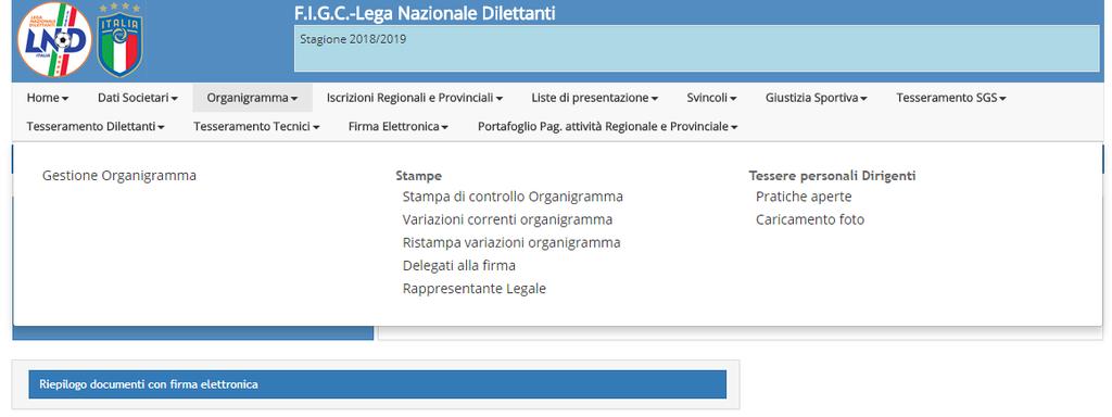 per le Firme Elettroniche: Eseguito l accesso al Portale della