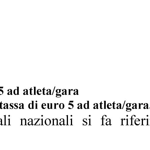 peso Programma orario: ore 08.45 Ritrovo ore 09.45 inizio gare Iscrizioni on line entro il 30.1.