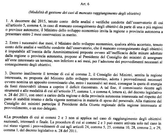 22 Febbraio 2012 Decreto Burden sharing (Comma 2), il Ministro dello sviluppo economico, qualora abbia accertato,.