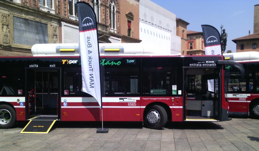 POR-FESR (2014-2020) Inaugurati il 7 maggio 2018 i primi 20 autobus 18 metri a metano I nuovi bus stati acquistati nell ambito di una gara europea bandita da Tper, capofila di tutte le aziende di
