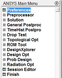 ANSYS Classic PREP7 definizione ELEMENT TYPE definizione REAL CONSTANTS definizione MATERIAL PROPERTIES definizione GEOMETRIA MODELLO definizione MESH