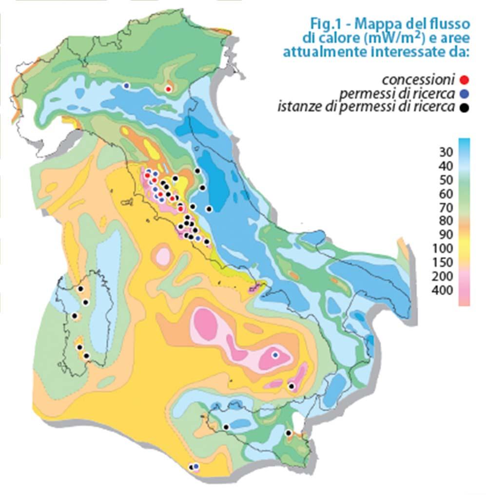 VIGOR-GEOTERMIA: PERCHÈ Ad oggi, le regioni che hanno realizzato mappe di idoneità al geoscambio termico utili per la pianificazione sono poche e tutte centro-settentrionali.