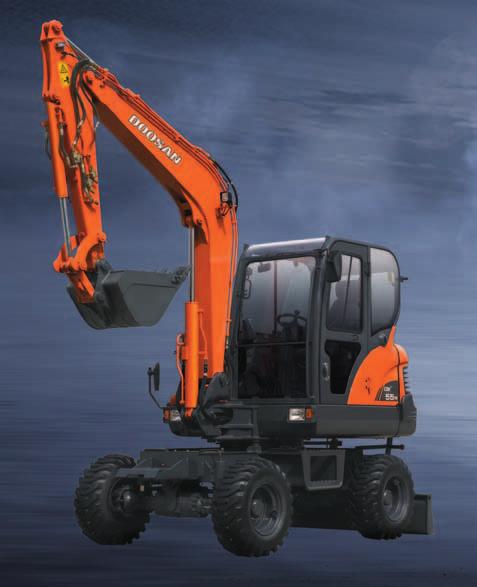 Escavatore idraulico DOOSAN DX55w: Un nuovo modello con funzioni innovative Il nuovo escavatore idraulico DX55w