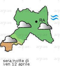 bollettino meteo per la provincia di Ravenna weather forecast for the Ravenna province costa coast Temp MAX 19 C 19 C 16 C Pioggia Rain 0mm 0mm 2mm Vento Wind 39km/h 33km/h 28km/h costa coast Temp.