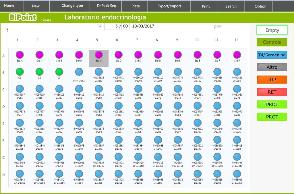 messaggi e allarmi in caso di anomalie) creare le working list da inviare agli strumenti importare i