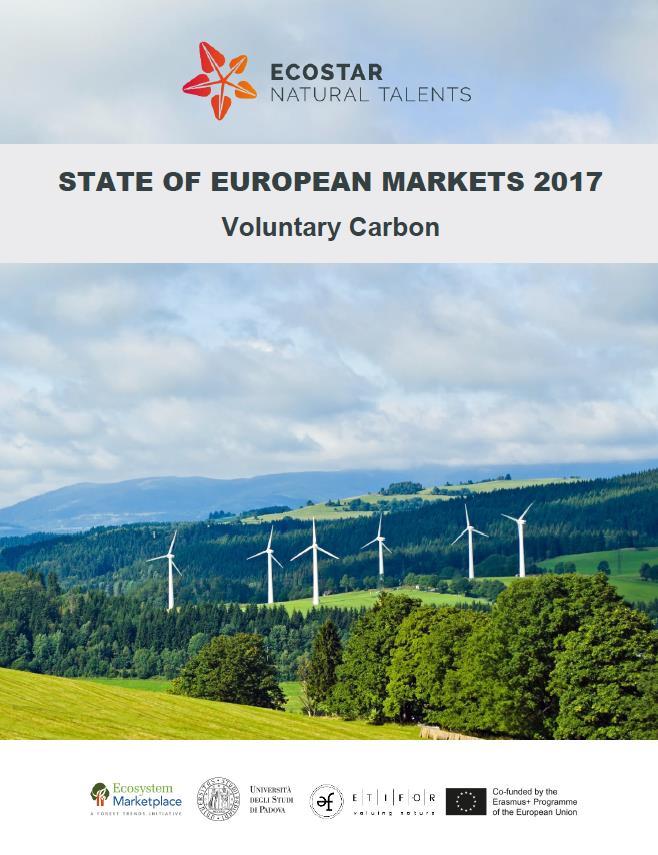 Mercati per servizi ecosistemici su scala europea 16,1 MtCO 2 e, da