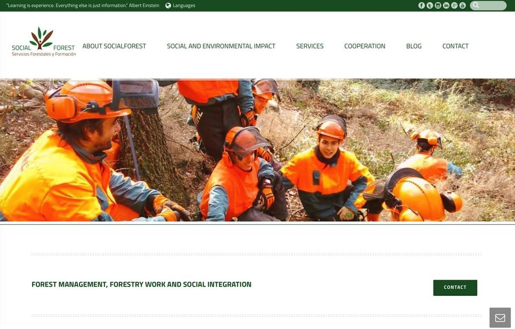 Social forestry Formazione, progetti e opportunità di impiego per giovani disoccupati (15-24 anni in particolare)