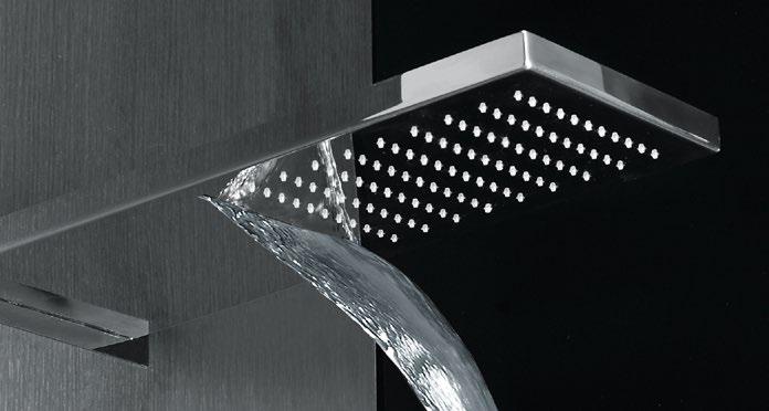 cascata. Rectangular shower head.