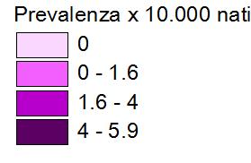 Registro Toscano Difetti Congeniti Tabella 5.3 Casi con difetti congeniti: 13 gruppi per ASL di residenza Anno 2014 Orecchio, faccia e collo ASL di residenza IVG N Prevalenza x 10.