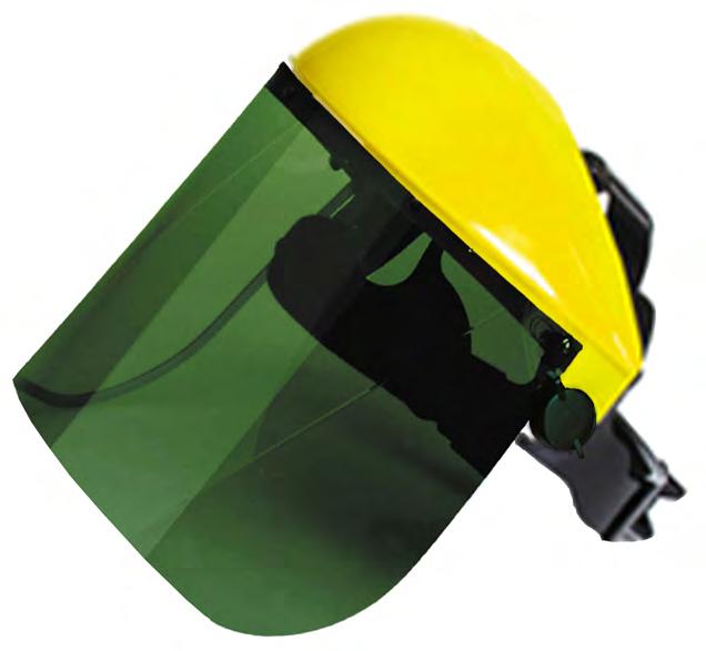 VISIERE SUPERFACE CLEAR Visiera di protezione facciale trasparente in pvc 1 mm, con bordo in alluminio, leggera e confortevole, con