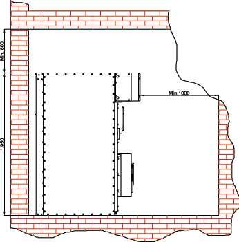 For on-site installation follow the diagrams listed below respecting the type of installation and type of equipment.