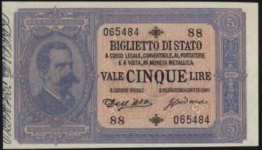 17/12/1882 - Serie 1-410 - Alfa 45; Lireuro 10A RRRR - Dell